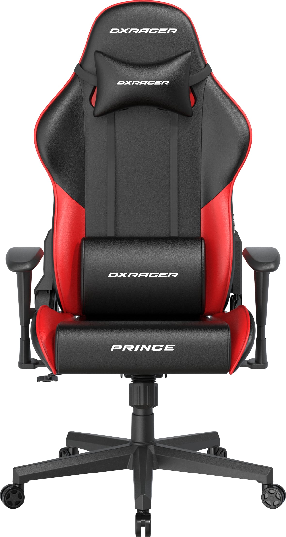 DXRacer Prince, černo-červená, koženka