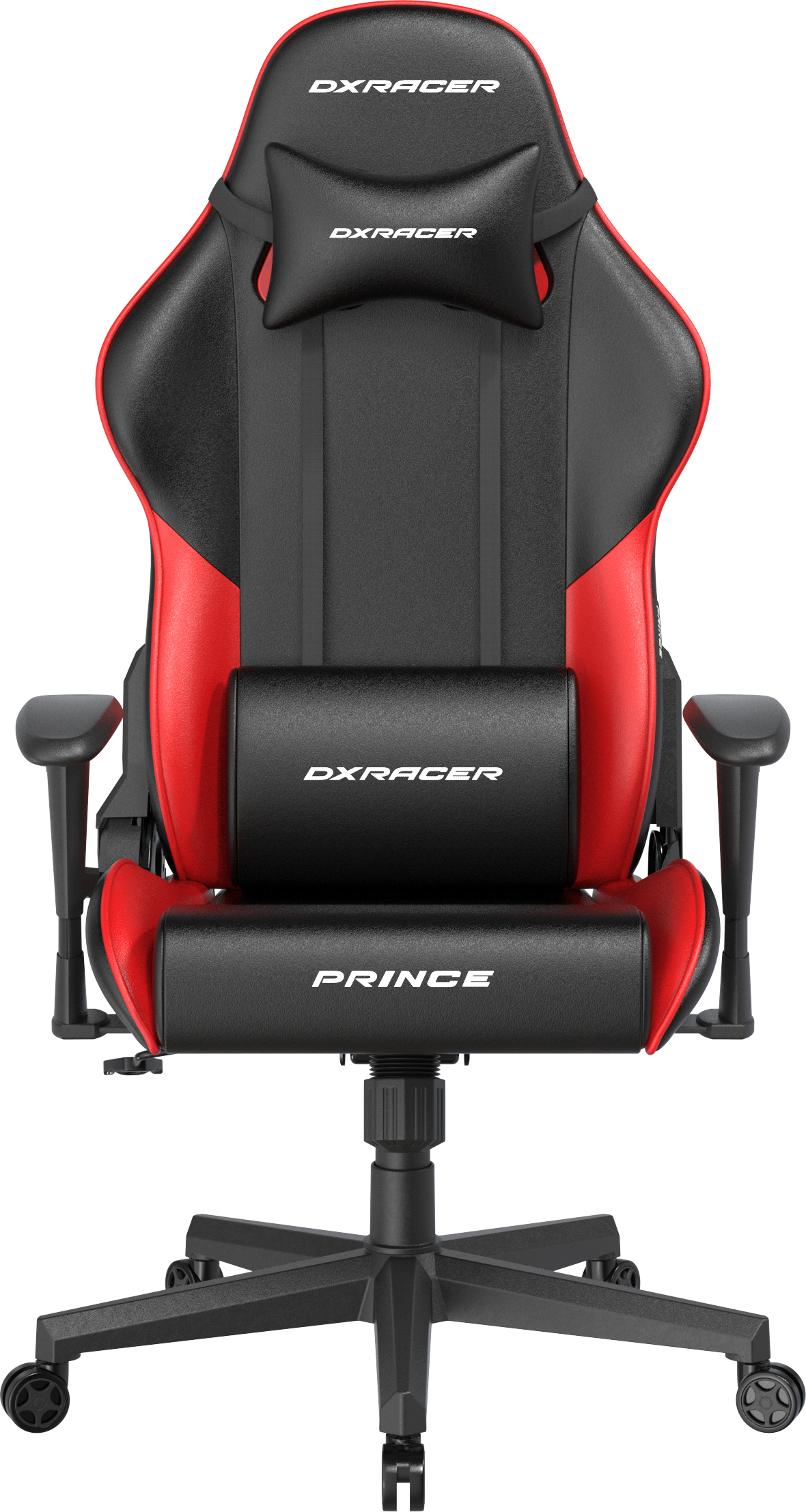 DXRacer Prince, černo-červená, koženka