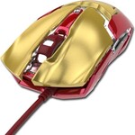 E-blue IRON MAN ARMOR EMS610 Myš drátová, zlatá, 4000DPI