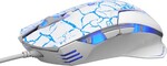E-blue Mazer Pro Myš drátová, bílo-modrá, 2500DPI, e-box