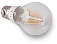E27 - 6W, A60, 6 LED - RETRO (230V) TEPLÁ BÍLÁ