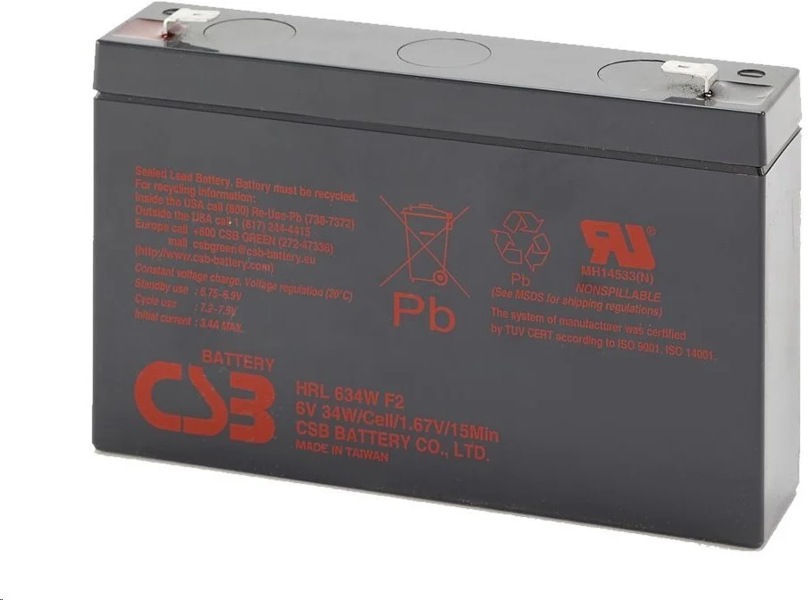 EATON náhradné batérie k UPS, 6V, 9Ah BAT-CSB-6V-9Ah