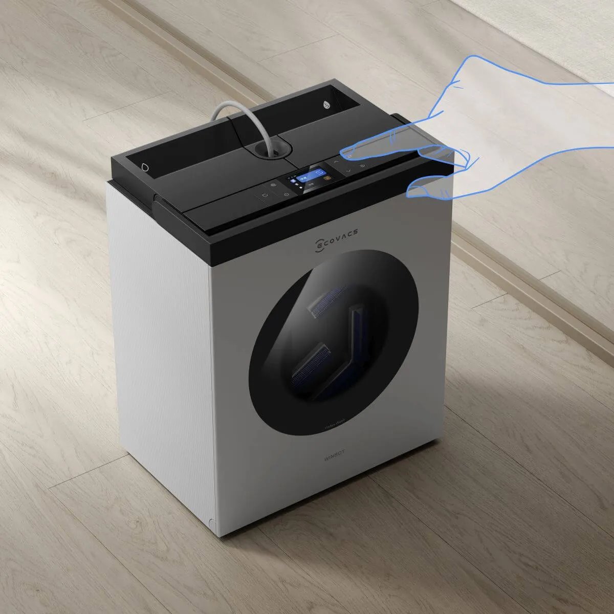 Ecovacs Winbot W3 Omni, stříbrná