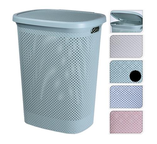 EH Koš na prádlo plastový 60 l, zelená