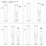 Elastický nylonový řemínek FIXED Nylon Strap pro Apple Watch 42/44/45mm, velikost XL, růžový