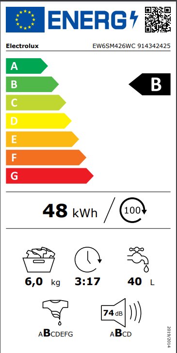 Electrolux EW6SM426WC
