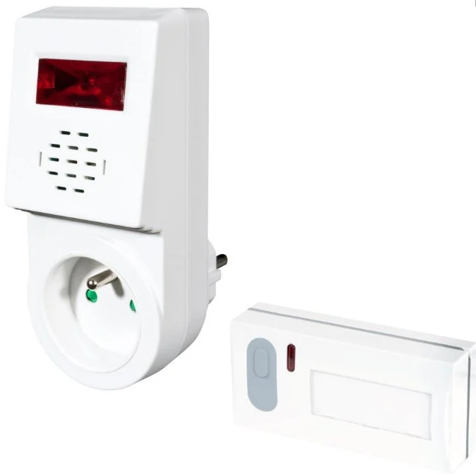 ELEKTROBOCK bezdrátový zvonek se spínací zásuvkou 230V AC BZ3-1S