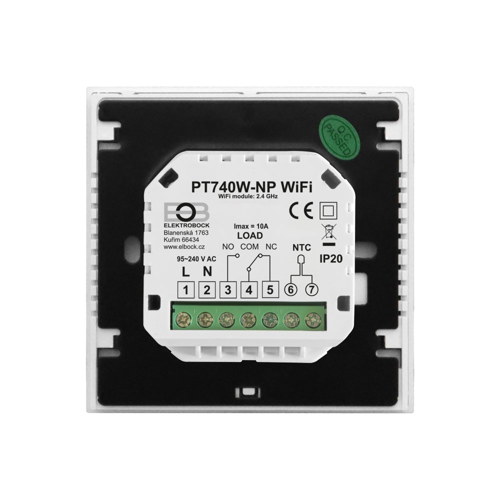 Elektrobock Izbový WiFi termostat PT740W-NP WIFI