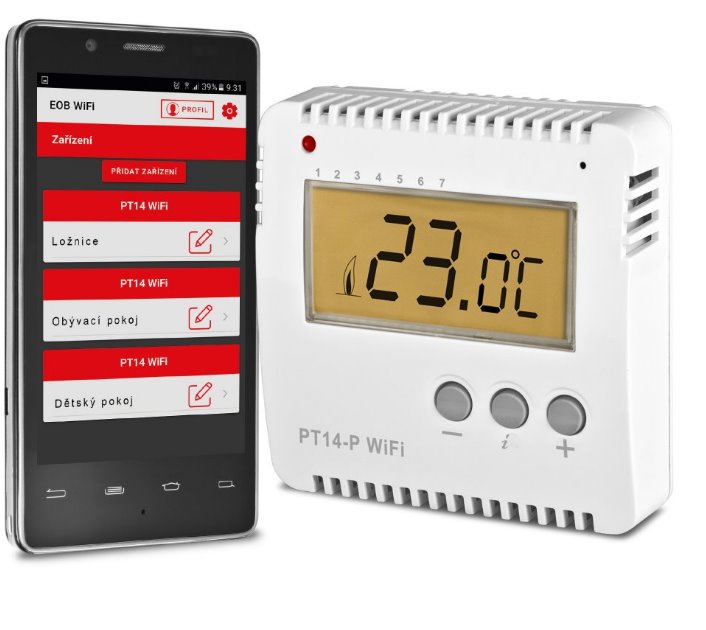ELEKTROBOCK programovatelný Wi-Fi termostat PT14-P WiFi