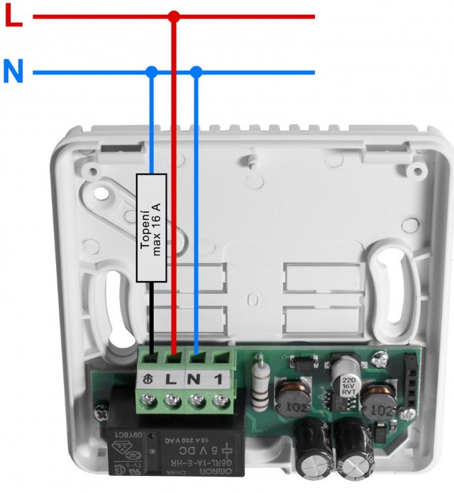 ELEKTROBOCK programovatelný Wi-Fi termostat PT14-P WiFi