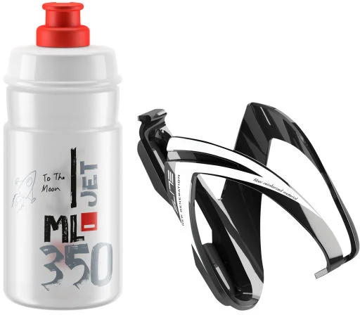 ELITE KIT CEO 24´ košík černý lesklý + láhev JET čirá/červená, 350 ml