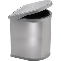 Elletipi Vestavný odpadkový koš RING - na dvířka, 12 l, nerez