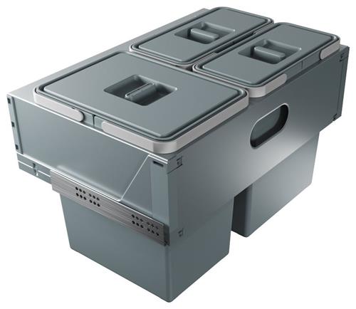 Elletipi Vstavaný odpadkový kôš BLOCK U-SINK 2.0, 18 12 12 l, 60 cm