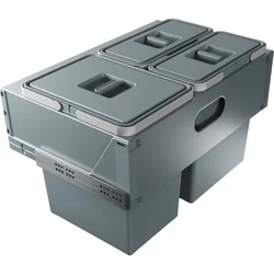 Elletipi Vstavaný odpadkový kôš BLOCK U-SINK 2.0, 18 12 12 l, 60 cm