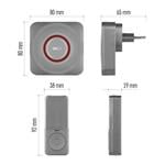 EMOS GoSmart Domáci bezdrôtový zvonček P5735SS do zásuvky s WiFi