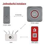 EMOS GoSmart Domáci bezdrôtový zvonček P5735SS do zásuvky s WiFi