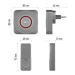 EMOS GoSmart Domovní bezdrátový zvonek P5735SS do zásuvky s WiFi