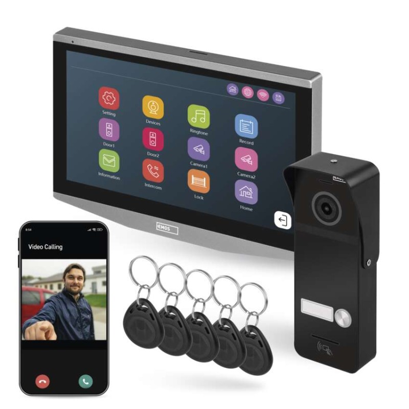 EMOS GoSmart Sada domácího videotelefonu EMOS IP-750A s WiFi