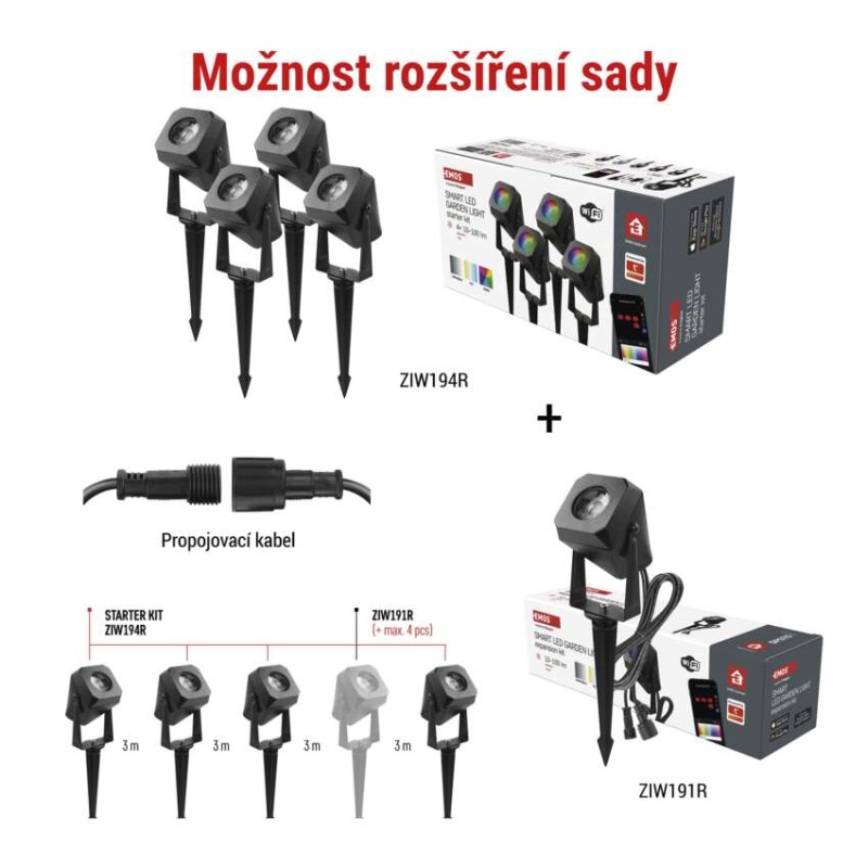 EMOS GoSmart venkovní LED bodové světlo 1454194000