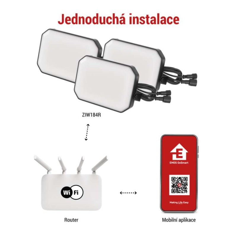 EMOS GoSmart venkovní LED reflektor 1554184000