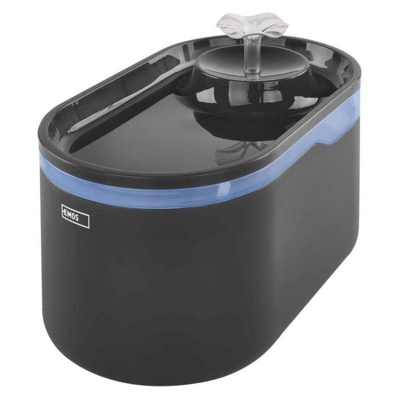 EMOS GoSmart vodní fontána Pet Care, 2,6 l, šedá, Wi-Fi