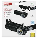 EMOS LED nabíjecí čelovka P3544, 500 lm, 120 m, Li-Ion 800 mAh