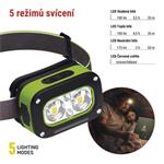 EMOS LED nabíjecí čelovka P3545, 175 lm, 50 m, Li-Pol 800 mAh