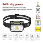 EMOS LED nabíjecí čelovka P3546, 550 lm, 110 m, Li-Pol 1000 mAh / 3× AAA
