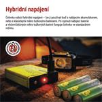 EMOS LED nabíjecí čelovka P3546, 550 lm, 110 m, Li-Pol 1000 mAh / 3× AAA