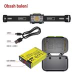 EMOS LED nabíjecí čelovka P3546, 550 lm, 110 m, Li-Pol 1000 mAh / 3× AAA