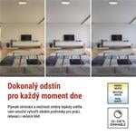 EMOS LED nástenné svietidlo ILVI, kruhové 30 W, stmievateľné so zmenou CCT, biela + drevo