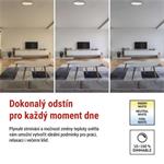 EMOS LED přisazené svítidlo ILVI, kruhové 30W, stmív. se změnou CCT, bílá+dřevo