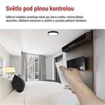 EMOS LED přisazené svítidlo ILVI, kruhové 30W, stmívání+CCT, černá+dřevo