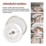 EMOS LED přisazené svítidlo SABI, kruhové 45W, stmív. se změnou CCT