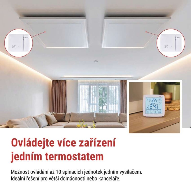 EMOS Pokojový programovatelný bezdrátový OpenTherm termostat P56A11