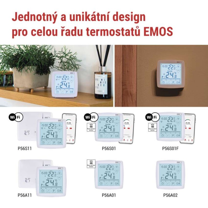 EMOS Pokojový programovatelný drátový OpenTherm termostat P56A01