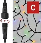EMOS standard LED spojovací vánoční řetěz, 10 m, venkovní i vnitřní, multicolor