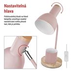 EMOS Stolní lampa POPPY na žárovku E27, růžová