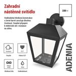 EMOS Zahradní nástěnné svítidlo ADENIA 1554000005