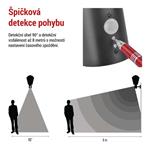 EMOS Zahradní nástěnné svítidlo ADENIA, čidlo soumraku 1554000006