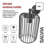 EMOS Zahradní nástěnné svítidlo SALVIA 1554000000