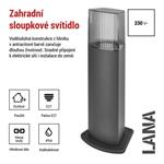 EMOS Zahradní sloupkové svítidlo LANA 1554002003