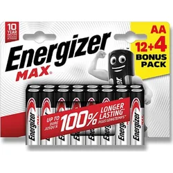 Energizer Alkaline Power - ceruzka AA 12+4 zdarma