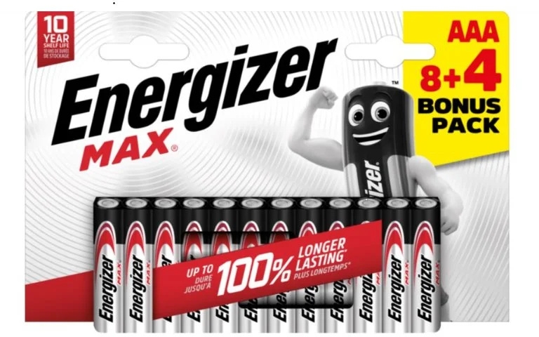 Energizer Alkaline Power - Mikrotužka AAA/8+4 zdarma