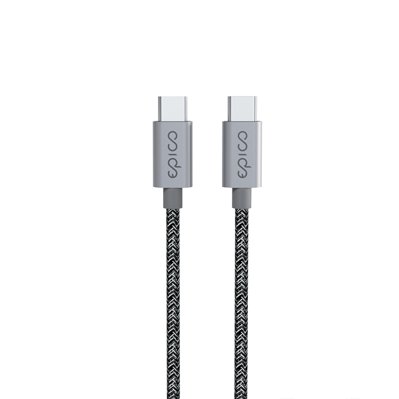 Epico 240W Braided Cable - 2m USB-C to USB-C - vesmírně šedá