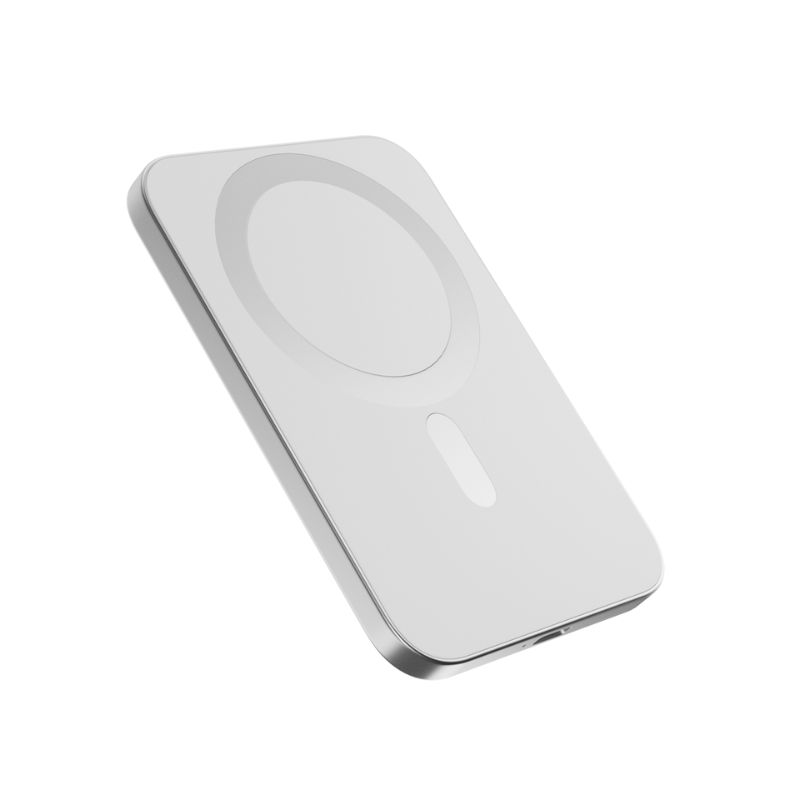 Epico 3000mAh Aluminium Magnetic Wireless Power Bank - stříbrná