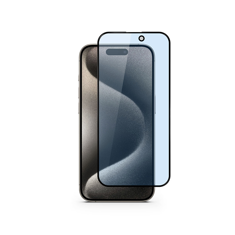 Epico 3D+ Glass Blue Light Protection IM iPhone 15 Pro - s aplikátorom
