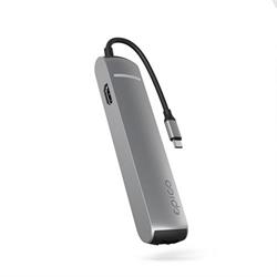 Epico 6in1 Slim Hub 8K with USB-C connector - vesmírně šedá