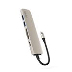 Epico 6v1 Aluminium Hub | 100W USB-C PD | hvězdně bílá