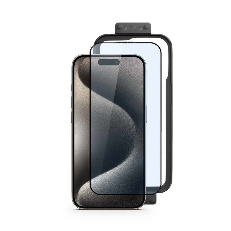 Epico Edge to Edge Glass - 2 balenia s inštalačným rámom iPhone 15 Pro